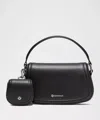 Lululemon Leather Alternative Mini Bag 1.2l In Black