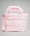 Lululemon Quilted Grid Tote Bag Mini 5l Plush Fleece