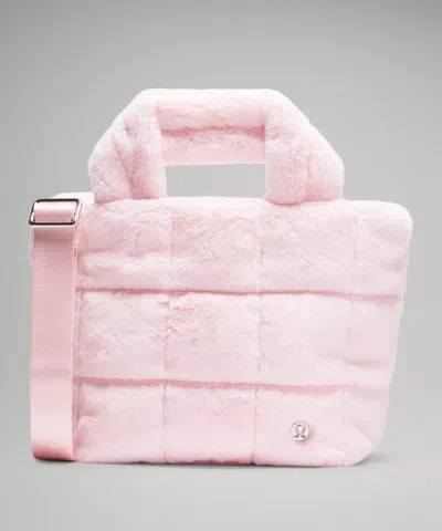 Lululemon Quilted Grid Tote Bag Mini 5l Plush Fleece