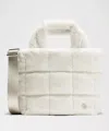 Lululemon Quilted Grid Tote Bag Mini 5l Plush Fleece