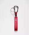 Lululemon Silicone Keychain In Red