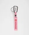 Lululemon Silicone Keychain In Pink