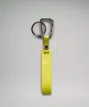 Lululemon Silicone Keychain In Yellow