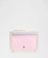 Lululemon - True Identity Card Case - Light Ivory/lavender Frost/pink Organza