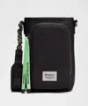 Lululemon - Water Bottle Crossbody With Front Pocket  - Black,neutral/black/citra Lime