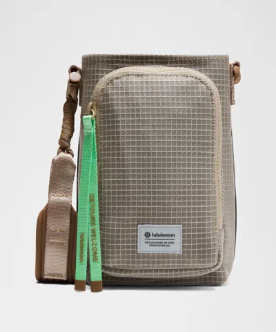 Lululemon - Water Bottle Crossbody With Front Pocket  - Khaki,neutral/sheer Oak/mocha/citra Lime