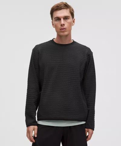 Lululemon 3d Waffle-knit Jacquard Pullover In Black