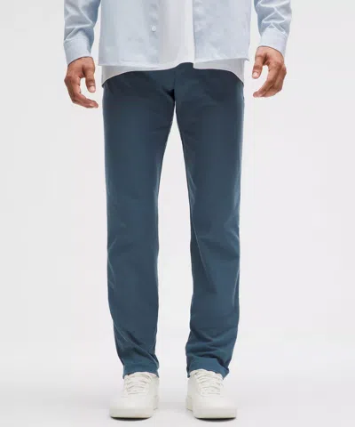 Lululemon Abc Classic-fit 5 Pocket Pants 30l Warpstreme In Blue