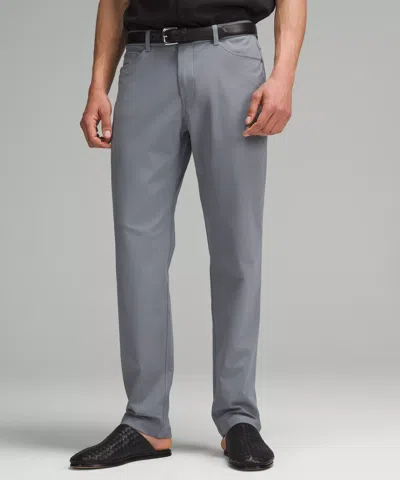 Lululemon Abc Classic-fit 5 Pocket Pants 28l Warpstreme In Blue