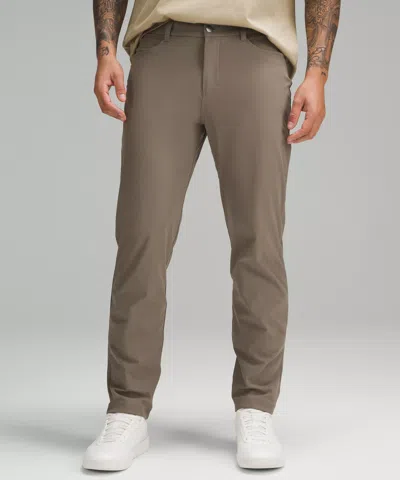 Lululemon Abc Classic-fit 5 Pocket Pant 28l Warpstreme In Gray