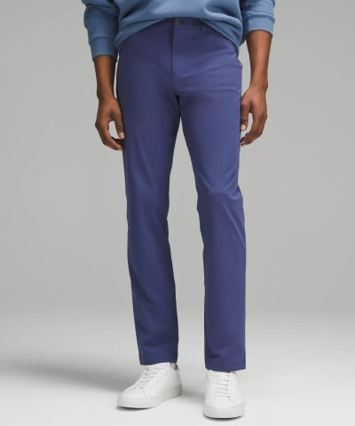 Lululemon Abc Classic-fit 5 Pocket Pants 30"l Warpstreme In Blue