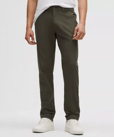 Lululemon Abc Classic-fit 5 Pocket Pants 32l Warpstreme In Green