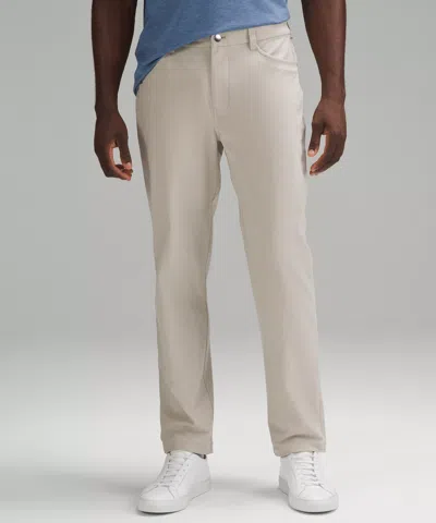 Lululemon Abc Classic-fit 5 Pocket Pants 32"l Warpstreme In White