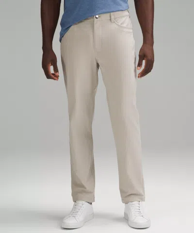 Lululemon Abc Classic-fit 5 Pocket Pant 32l Warpstreme In White