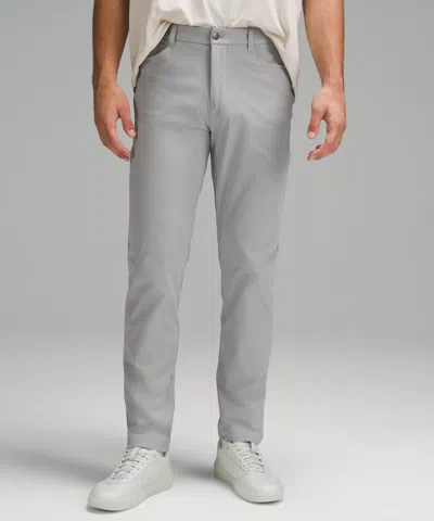Lululemon Abc Classic-fit 5 Pocket Pants 37"l Warpstreme In Gray