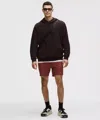 Lululemon Abc Classic-fit Short 7" In Burgundy