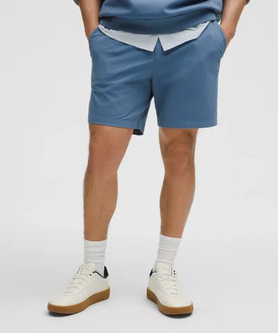 Lululemon Abc Classic-fit Short 7" Stretch Cotton Versatwill In Blue