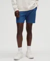 Lululemon Abc Classic-fit Shorts 7" Warpstreme In Blue