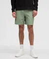 Lululemon Abc Classic-fit Shorts 7" Warpstreme In Green