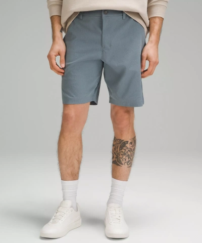 Lululemon Abc Classic-fit Shorts 9" Wovenair In Gray