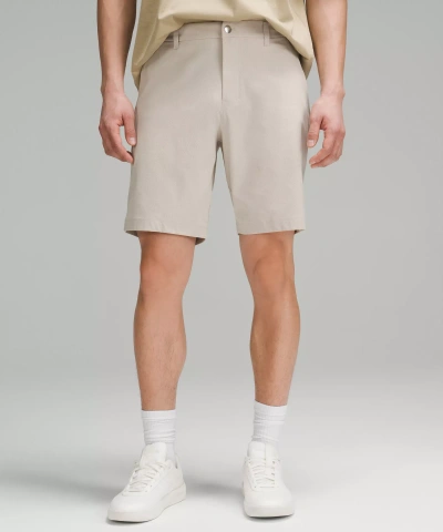 Lululemon Abc Classic-fit Shorts 9" Wovenair In Neutral