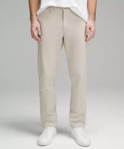 Lululemon Abc Classic-fit Trousers 32l Stretch Cotton Versatwill In Neutral