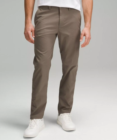 Lululemon Abc Classic-fit Trousers 32l Smooth Twill In Brown