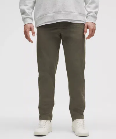 Lululemon Abc Classic-fit Trousers 32l Stretch Cotton Versatwill In Green