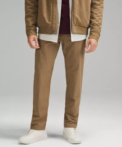 Lululemon Abc Classic-fit Trousers 32l Stretch Cotton Versatwill In Brown