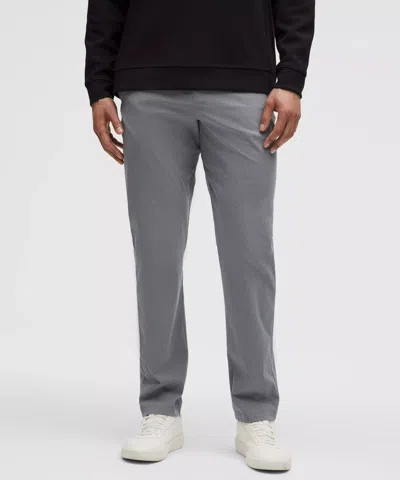 Lululemon Abc Classic-fit Trousers 32l Wovenair In Gray