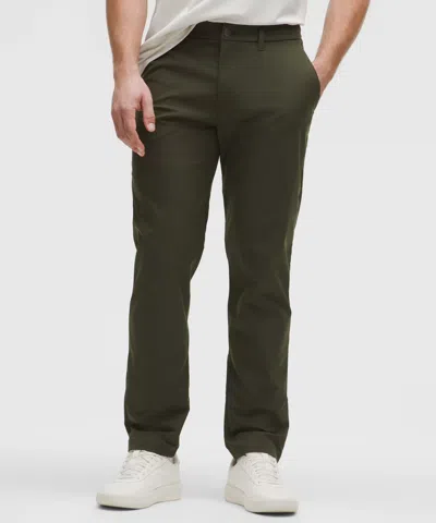 Lululemon Abc Classic-fit Trousers 34l Smooth Twill In Gray