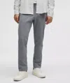 Lululemon Abc Classic-fit Trousers 34l Stretch Cotton Versatwill In Gray