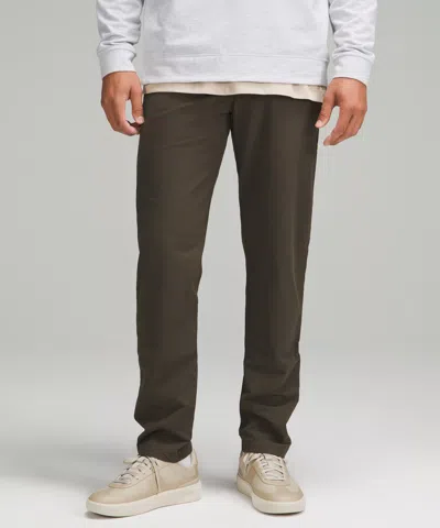Lululemon Abc Classic-fit Trousers 34l Stretch Cotton Versatwill In Gray
