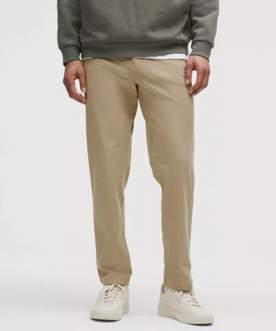 Lululemon Abc Relaxed-fit 5 Pocket Pants 32l Warpstreme In Brown