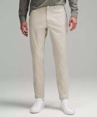 Lululemon Abc Slim-fit 5 Pocket Pant 28"l Warpstreme In Neutral