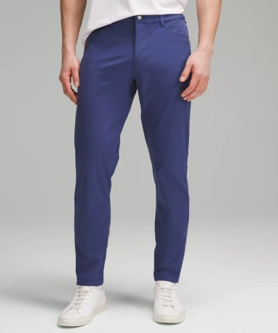Lululemon Abc Slim-fit 5 Pocket Pants 30"l Warpstreme In Blue