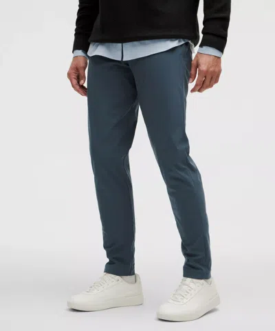 Lululemon Abc Slim-fit 5 Pocket Pants 30l Warpstreme In Blue