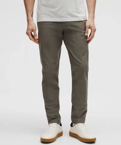 Lululemon Abc Slim-fit 5 Pocket Pants 32l Utilitech In Gold