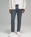 Lululemon Abc Slim-fit 5 Pocket Pants 32l Warpstreme In Gray