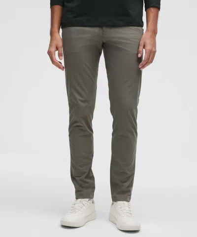 Lululemon Abc Slim-fit 5 Pocket Pants 37l Warpstreme In Green