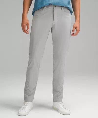 Lululemon Abc Slim-fit 5 Pocket Pants 37"l Warpstreme In Gray