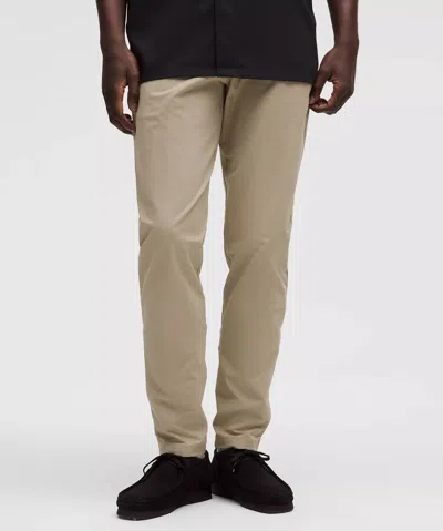 Lululemon Abc Slim Fit Trouser In Sheer Oak Black Sheer Oak In White