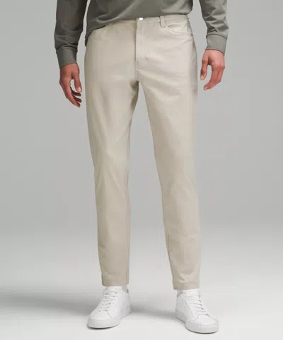 Lululemon Abc Slim-fit Trousers 28"l Warpstreme In Neutral