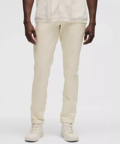 Lululemon Abc Slim-fit Trousers 30l Stretch Cotton Versatwill In Neutral
