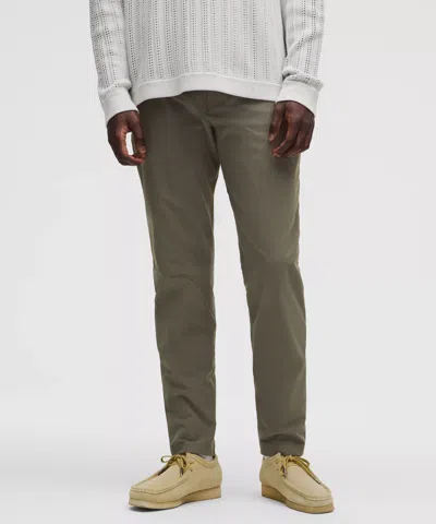 Lululemon Abc Slim-fit Trousers 30l Stretch Cotton Versatwill In Green