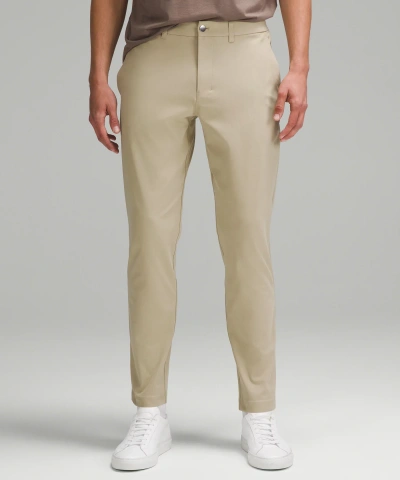 Lululemon Abc Slim-fit Trousers 30"l Warpstreme In Neutral
