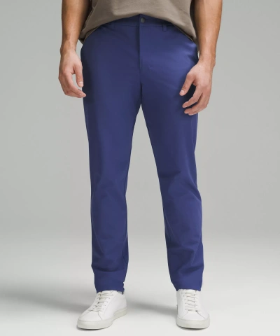 Lululemon Abc Slim-fit Trousers 30"l Warpstreme In Blue