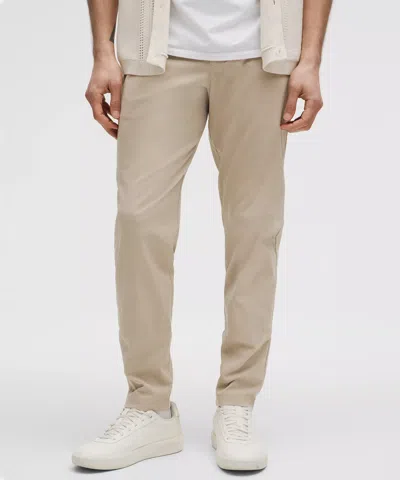 Lululemon Abc Slim-fit Trousers 30l Wovenair In Neutral