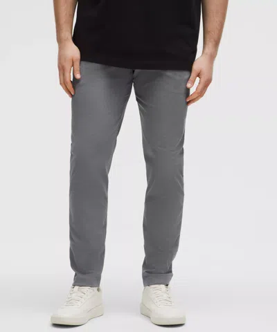 Lululemon Abc Slim-fit Trousers 30l Wovenair In Gray
