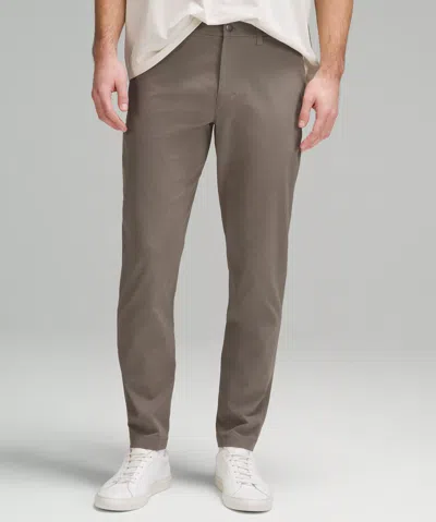 Lululemon Abc Slim-fit Trousers 30"l Wovenair In Brown
